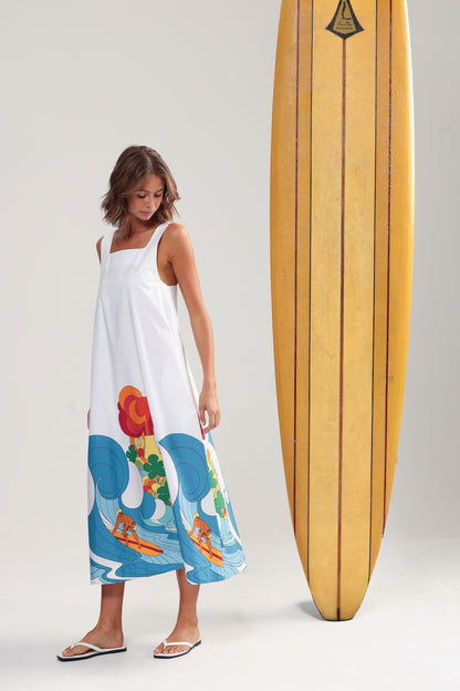 Binny Hang Ten Maxi Sundress