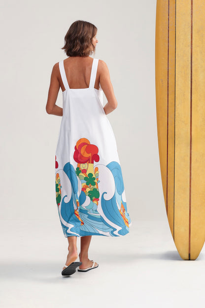 Binny Hang Ten Maxi Sundress