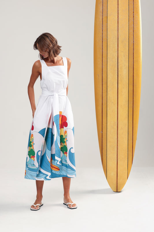 Binny Hang Ten Maxi Sundress