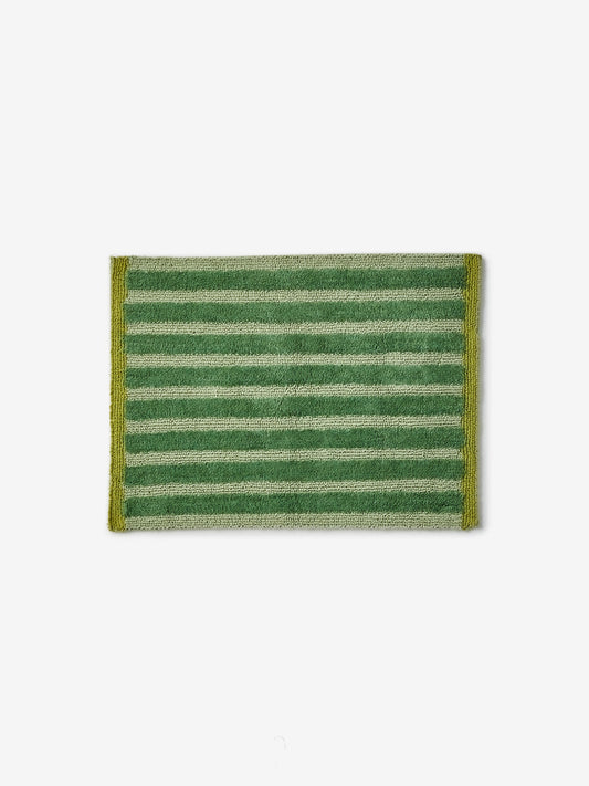 Bonnie & Neil Jardin Stripe Khaki Bath Mat