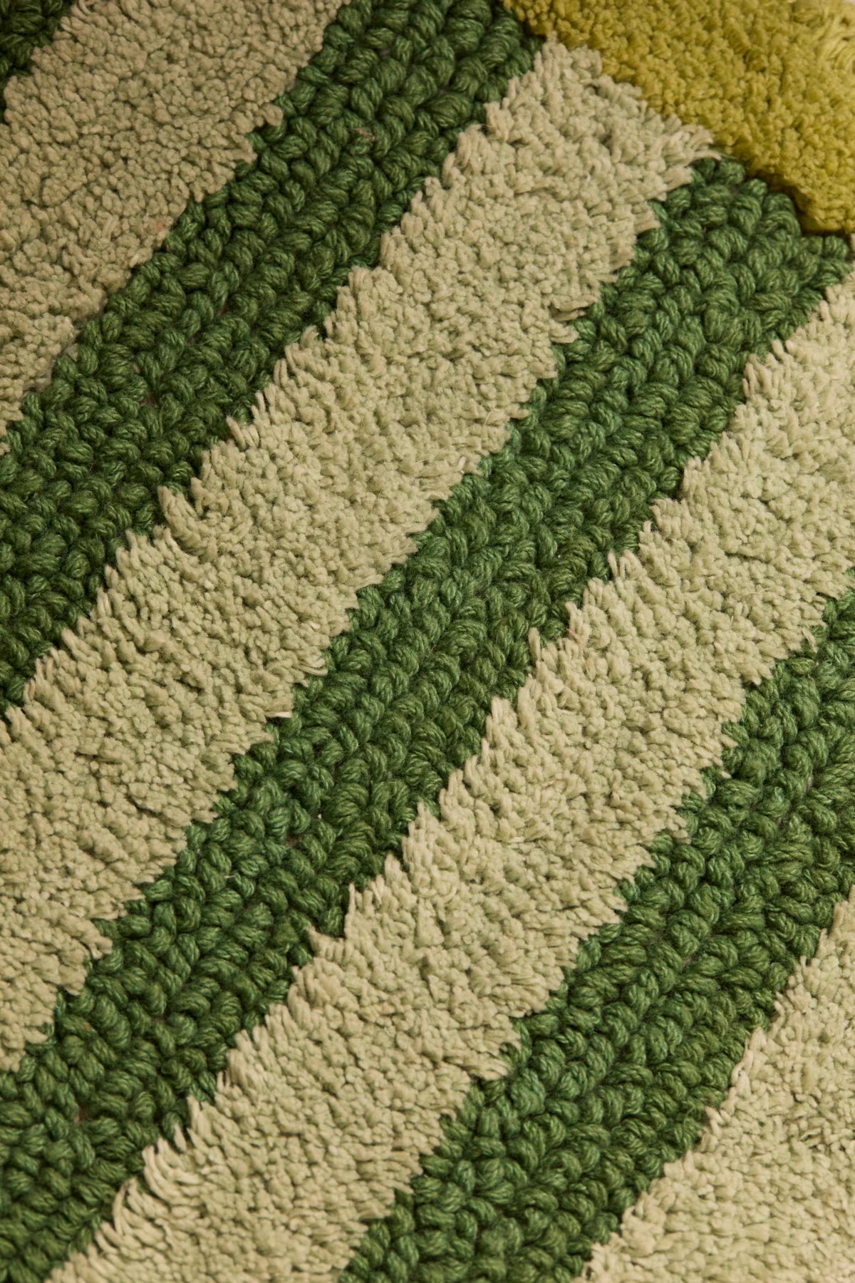 Bonnie & Neil Jardin Stripe Khaki Bath Mat