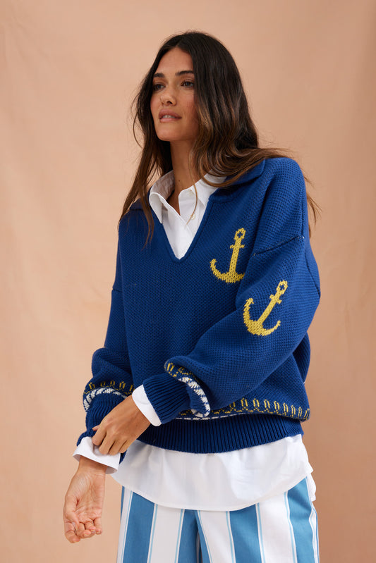 Binny I'd Rather be Sailing Knit