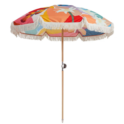 Basil Bangs Premium Beach Umbrella - Wildflower