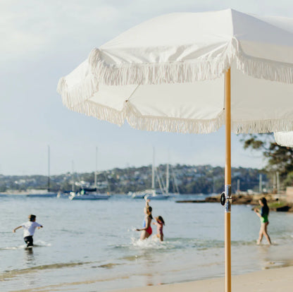 Basil Bangs Premium Beach Umbrella - Salt