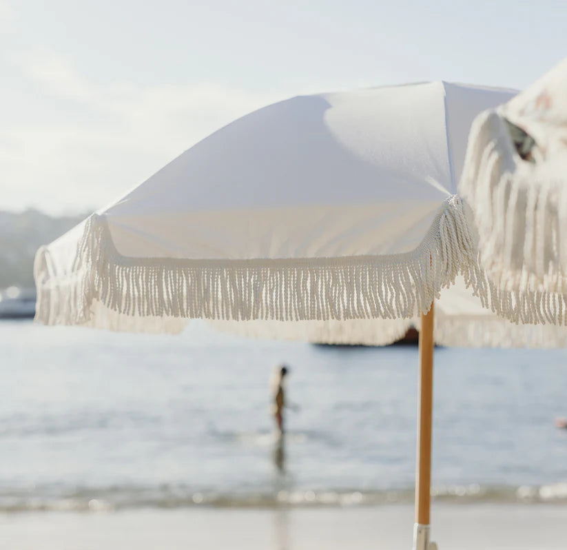 Basil Bangs Premium Beach Umbrella - Salt