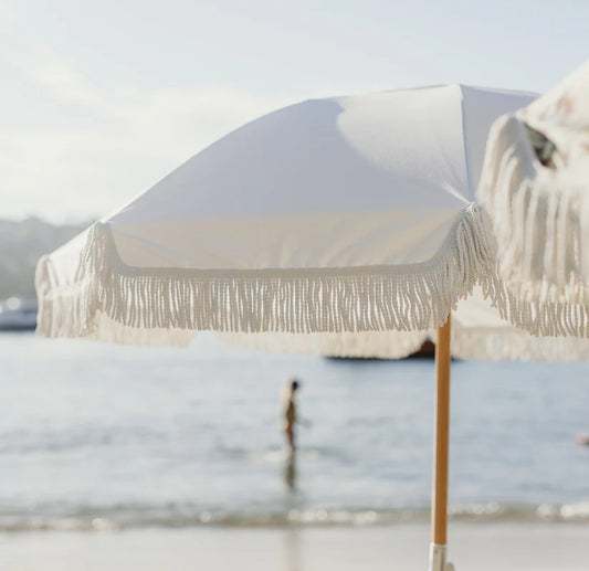 Basil Bangs Premium Beach Umbrella - Salt