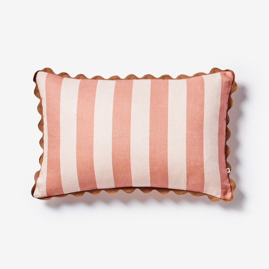 Bonnie & Neil Bold Stripe Clay Cushion