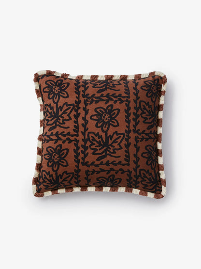 Bonnie & Neil Daisy Brown Cushion