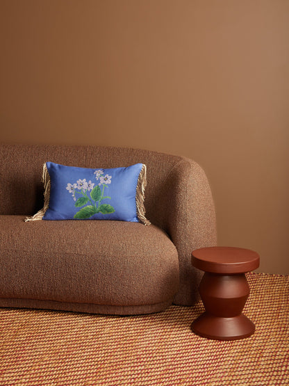 Bonnie & Neil Cottage Garden Blue Linen Cushion