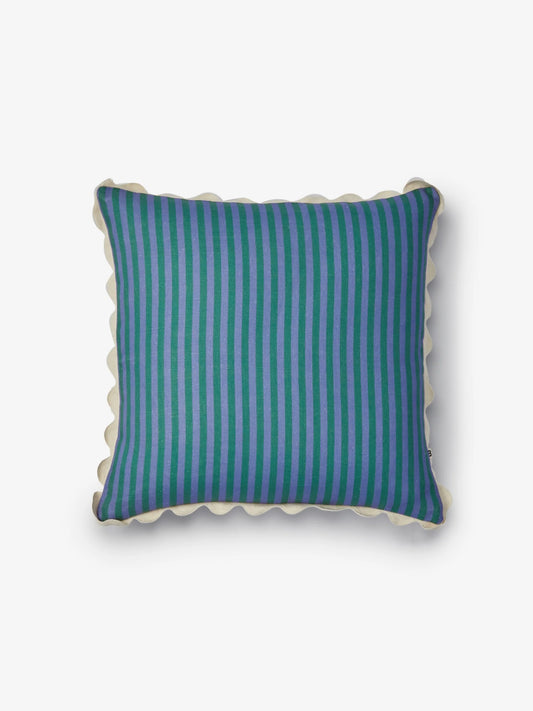 Bonnie & Neil Pinstripe Yves Klein Blue Stripe Cushion