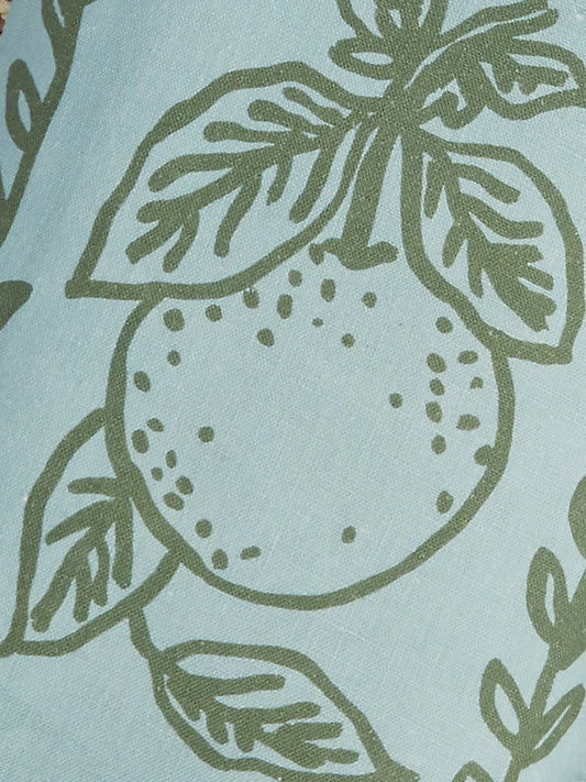 Bonnie & Neil Petra Blue Linen Cushion