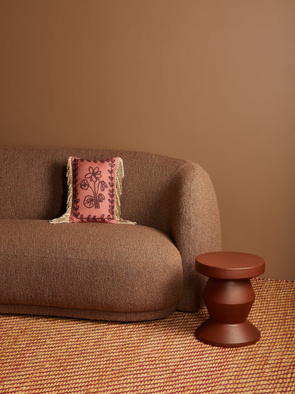 Bonnie & Neil Petra Coral Linen Cushion