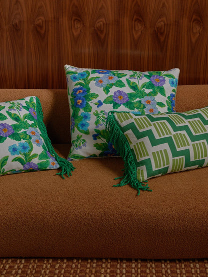 Bonnie & Neil Summer Patch Blue Cushion