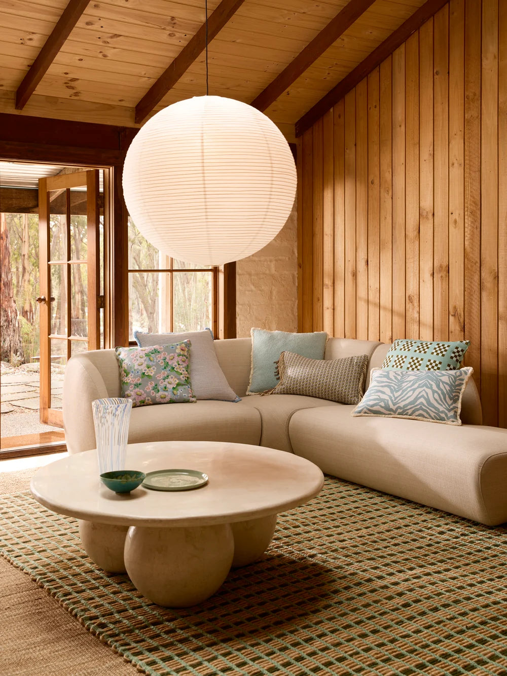 Bonnie & Neil Petit Madeline Blue Cushion