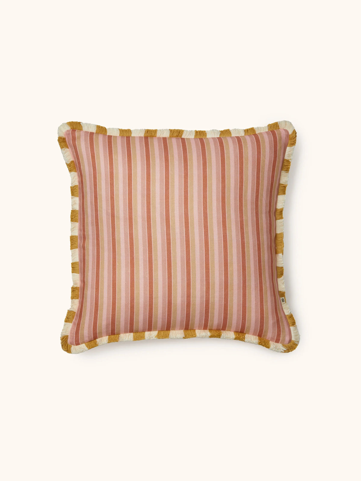 Bonnie & Neil Garden Stripe Pink Cushion