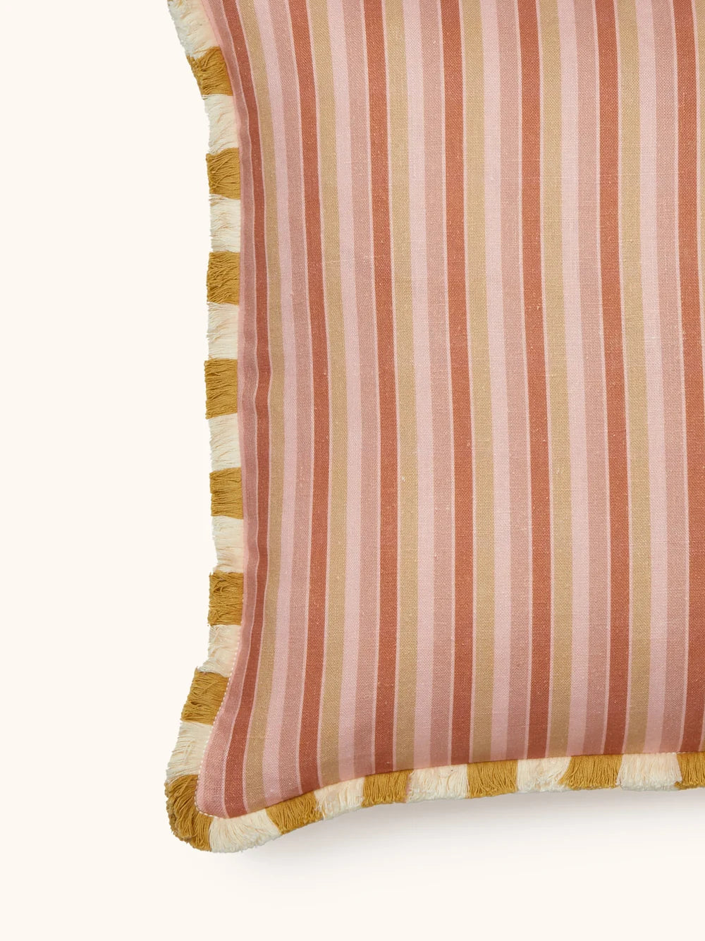 Bonnie & Neil Garden Stripe Pink Cushion