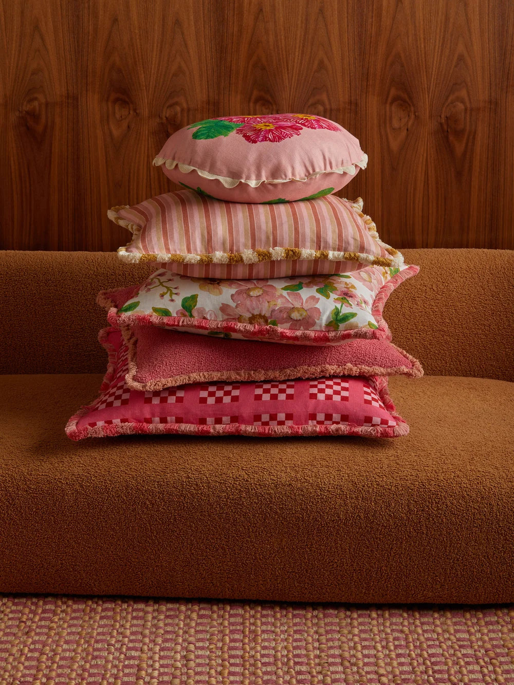 Bonnie & Neil Prairie Pink Cushion