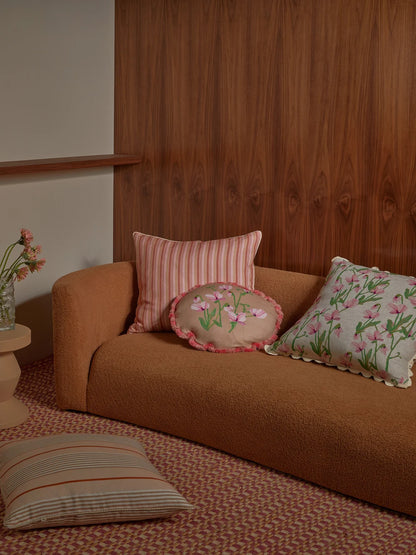 Bonnie & Neil Sweet Pea Buff Cushion