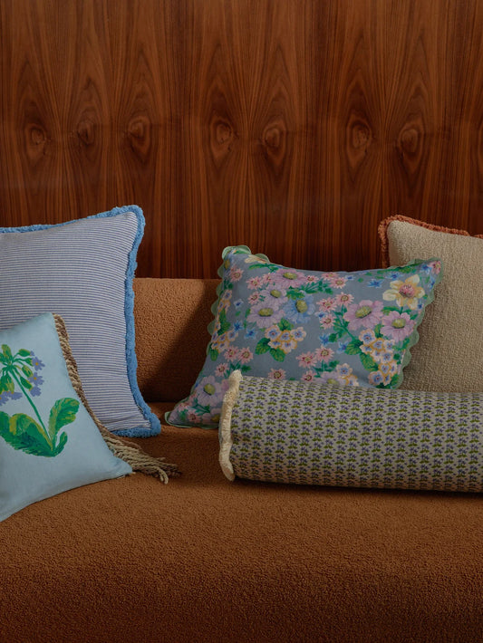 Bonnie & Neil Buttercup Blue Cushion