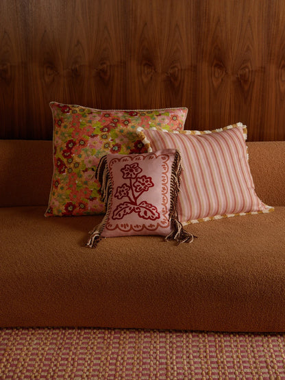 Bonnie & Neil Sweat Pea Pink Cushion