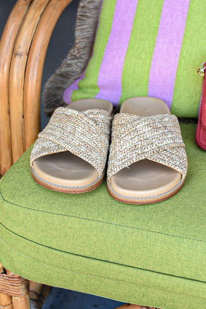 Vintage Cane Armchair with Footstool