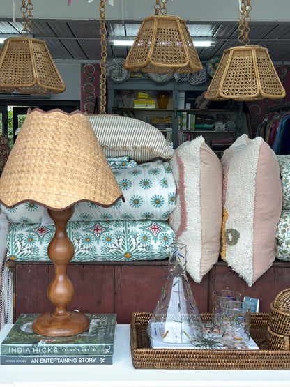 Vintage Rattan Pendants