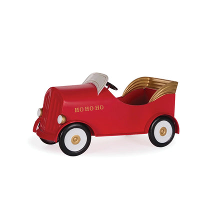 Vintage Red Santa Car