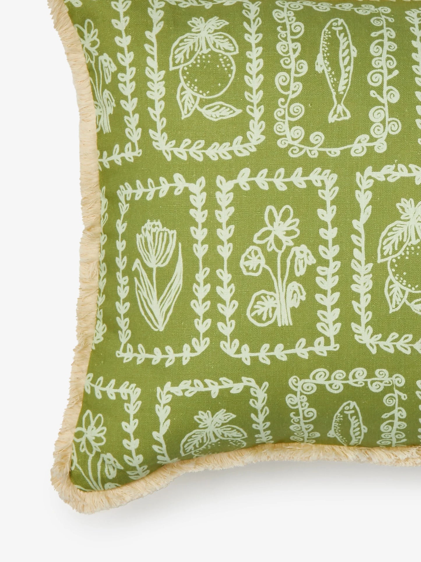 Bonnie & Neil Petra Sage Linen Cushion