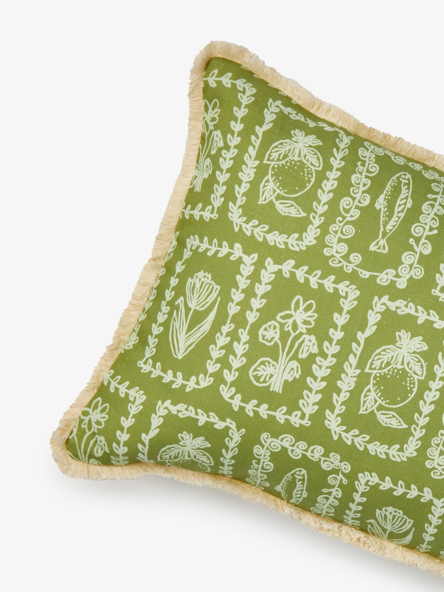 Bonnie & Neil Petra Sage Linen Cushion