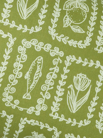 Bonnie & Neil Petra Sage Linen Cushion