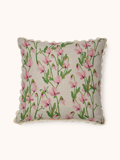 Bonnie & Neil Sweat Pea Pink Cushion