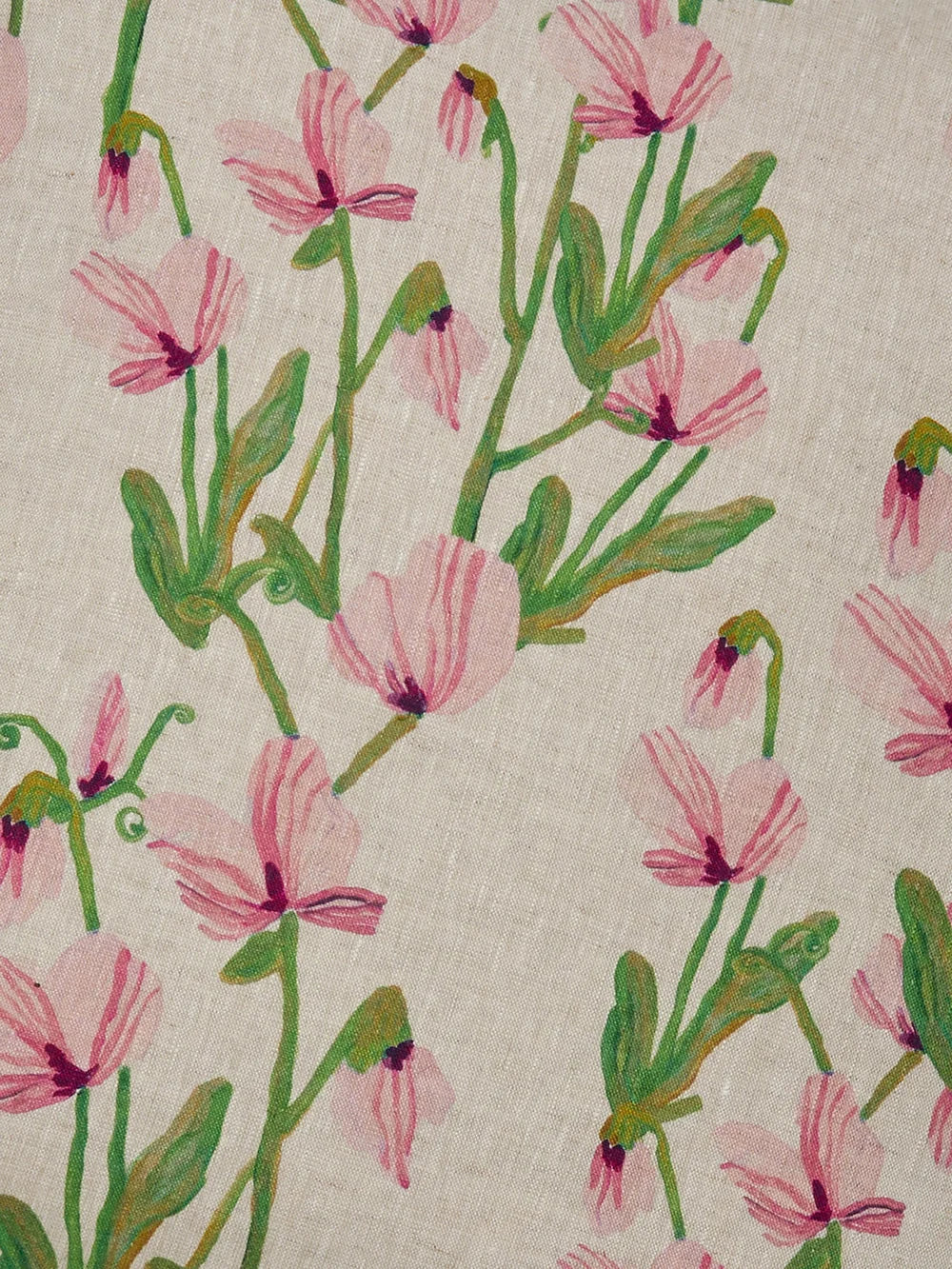 Bonnie & Neil Sweat Pea Pink Cushion
