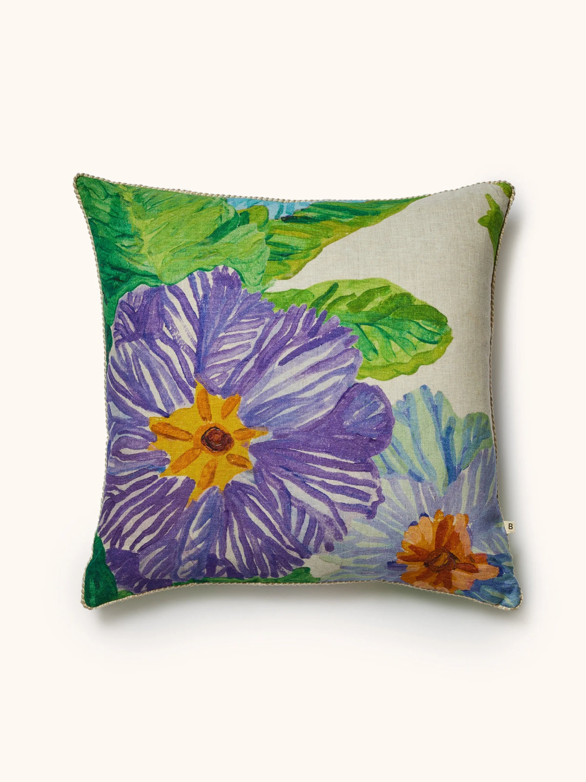 Bonnie & Neil Jardin Blue Cushion