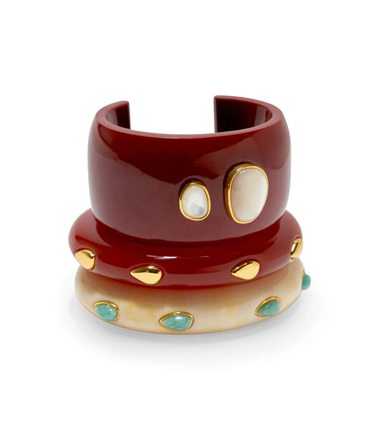 Lizzie Fortunato Lanna Cuff in Pearl