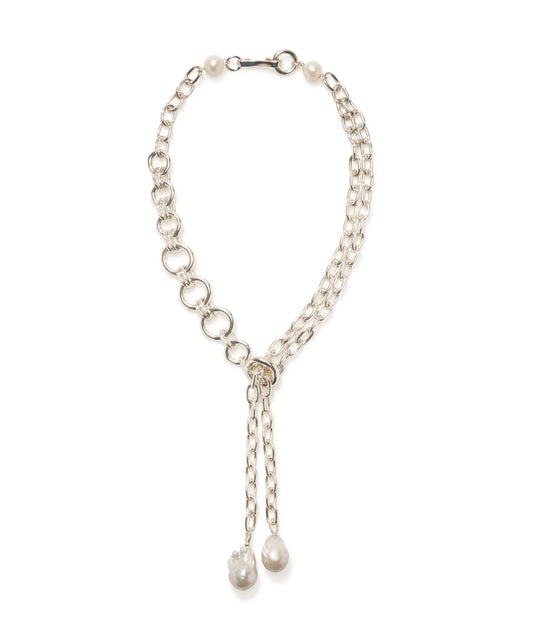 Lizzie Fortunate Edith Lariat in Silver