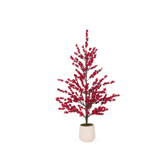 Potted Red Berry Tree 108cm