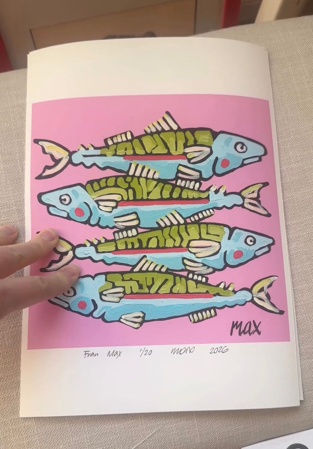 Art By Fran Sullivans Catch Pink