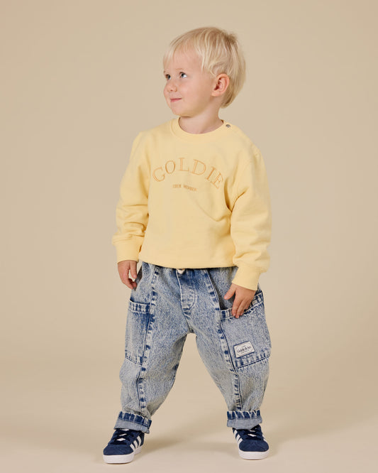 Goldie + Ace Crew Embroidered Sweater