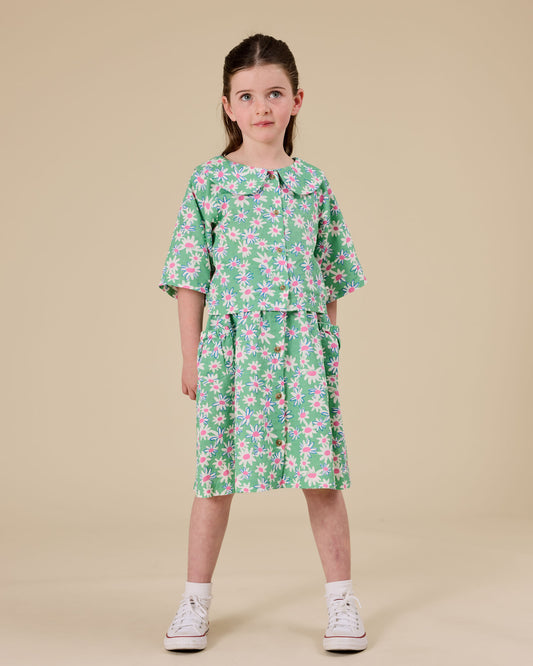 Goldie + Ace Daisy Patch Presley Pocket Skirt