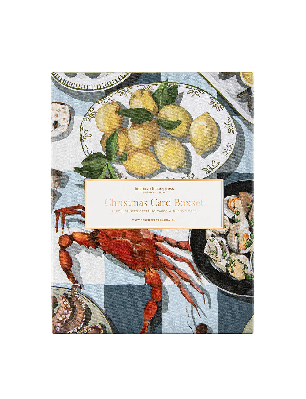 Bespoke Letterpress The Christmas Table Greeting Card Boxset WAs $35