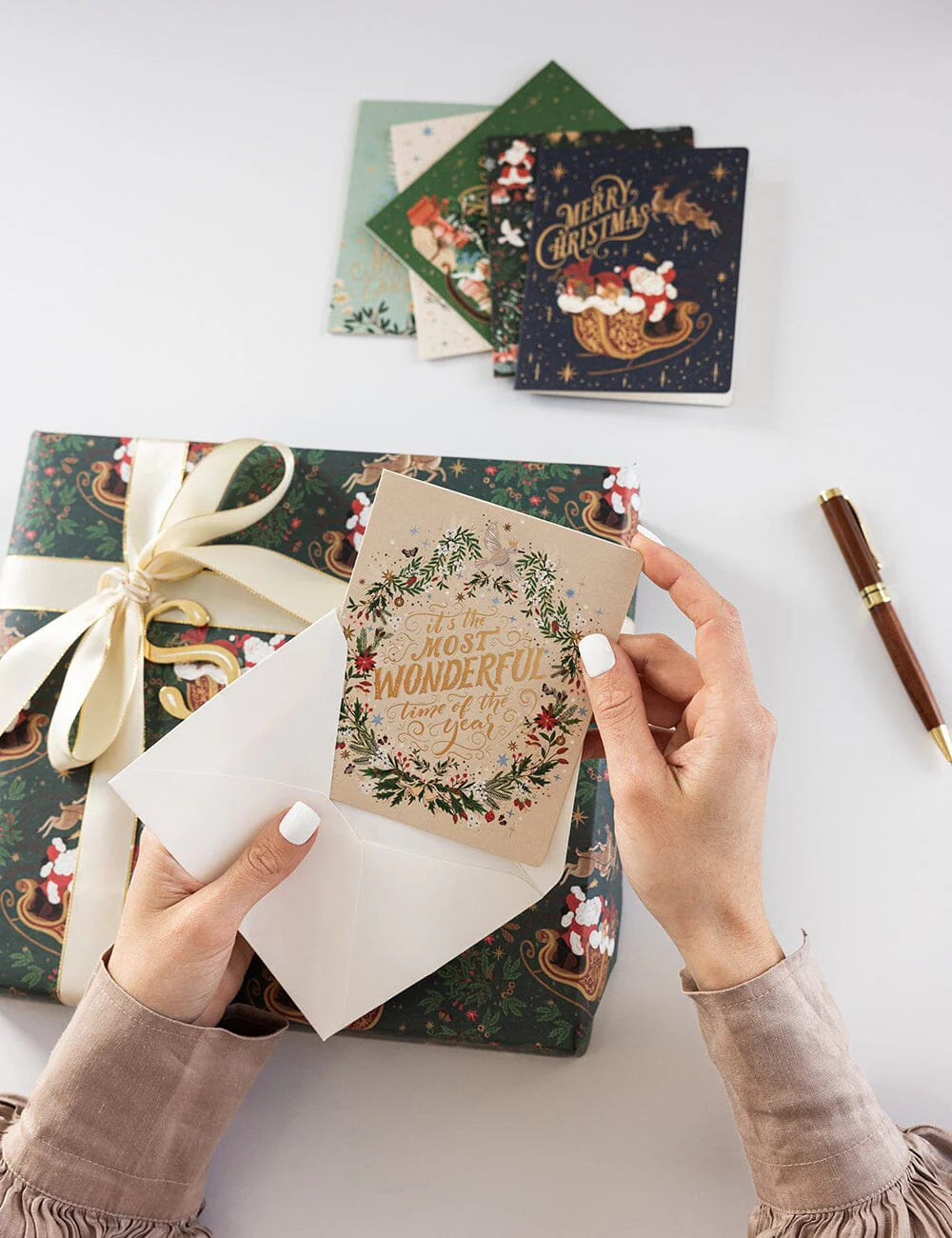 Bespoke Letterpress Christmas Card Boxset - 6 pack