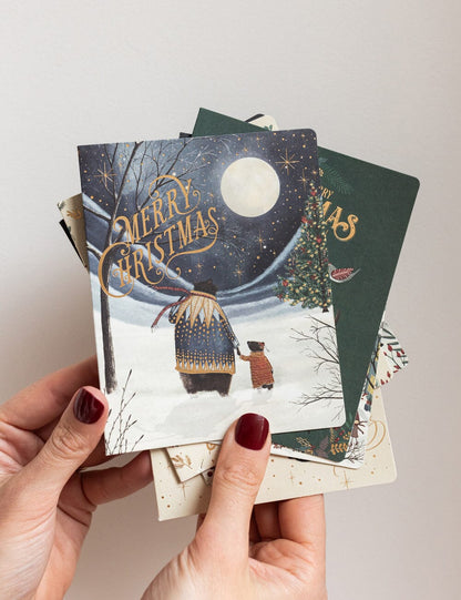 Bespoke Letterpress Christmas Card Boxset - 6 pack