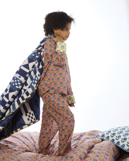 Kip & Co X Anna Spiro Indian Summer Rose Kids Pyjama Set