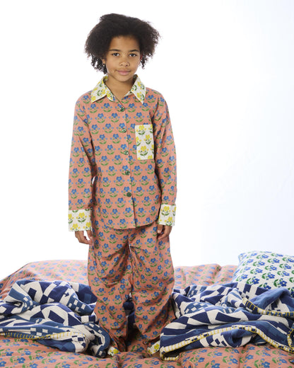 Kip & Co X Anna Spiro Indian Summer Rose Kids Pyjama Set