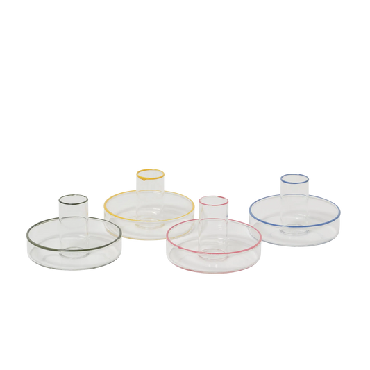 Glass Taper Candle Holders