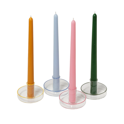 Glass Taper Candle Holders