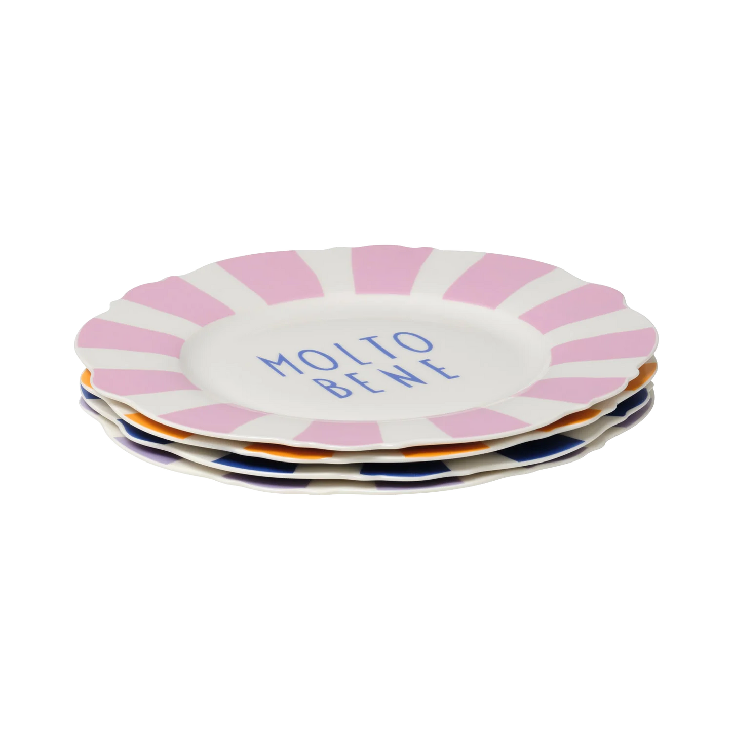 Grazie Mille Wave Dinner Plate Set