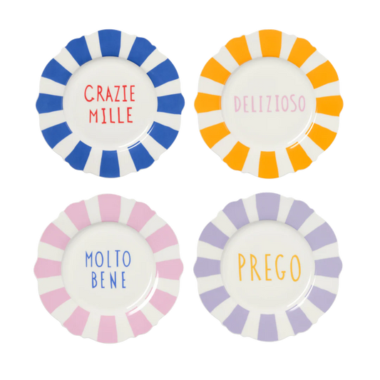 Grazie Mille Wave Dinner Plate Set