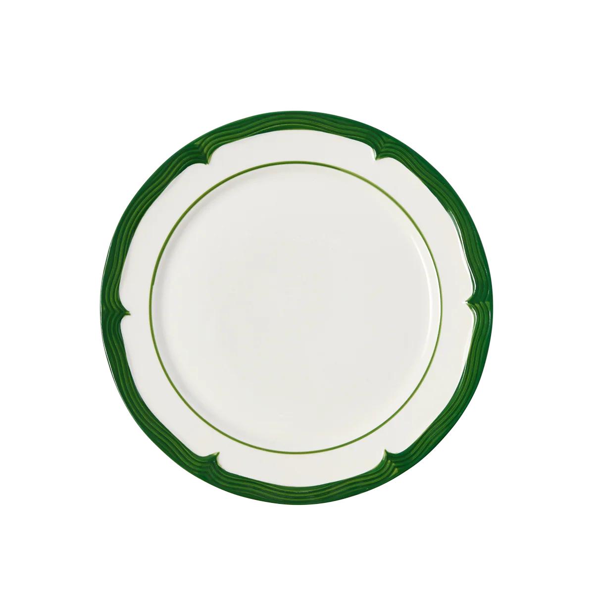 Soft Scallop Embossed Dinner Plate - Set of 4