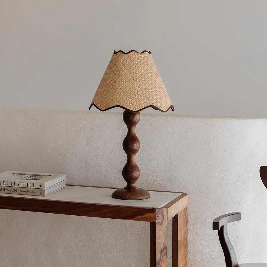 Evie Walnut Table Lamp WAS $250